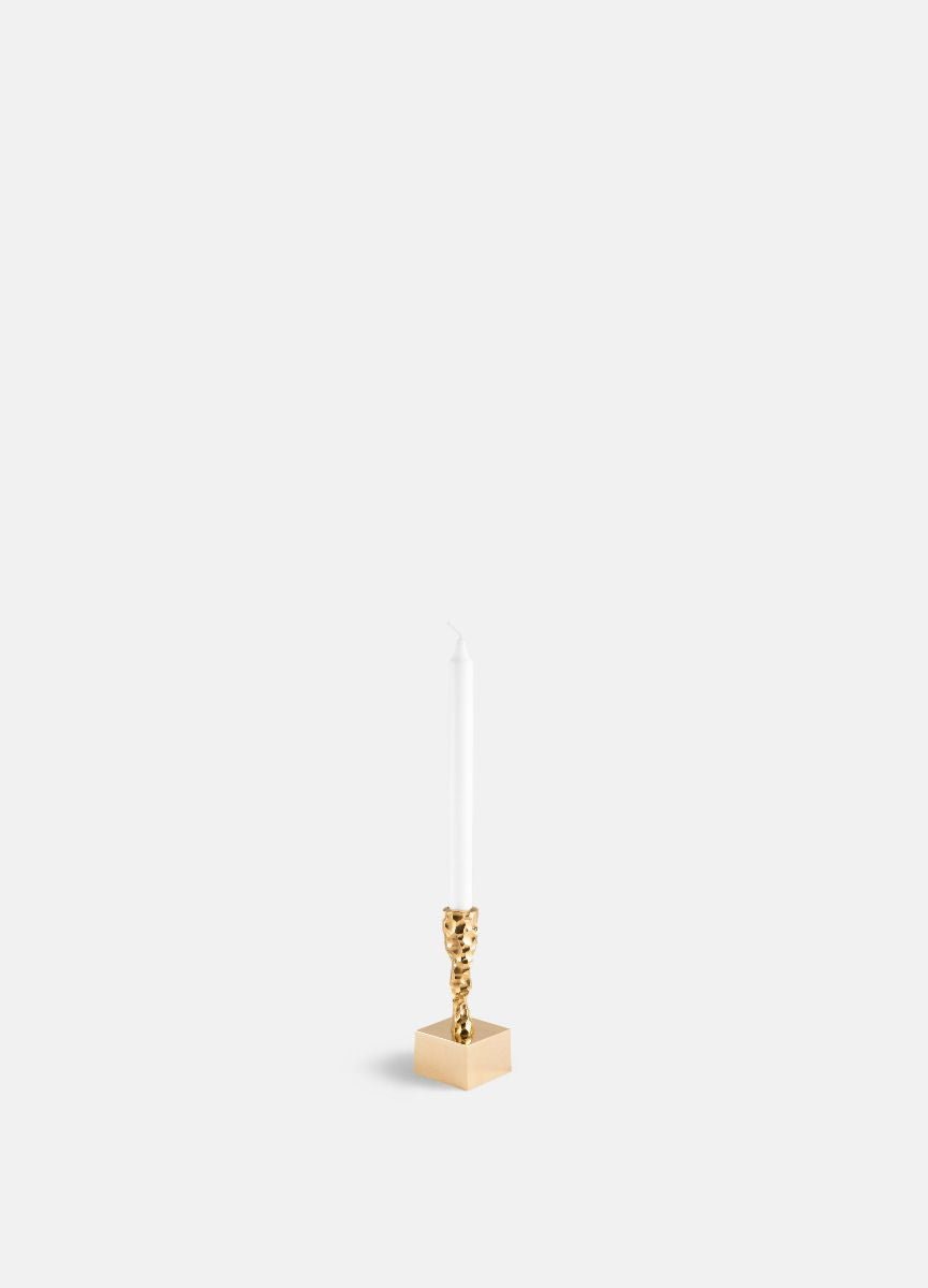 Skultuna undurchsichtiger Kerzenhalter Messing, klein