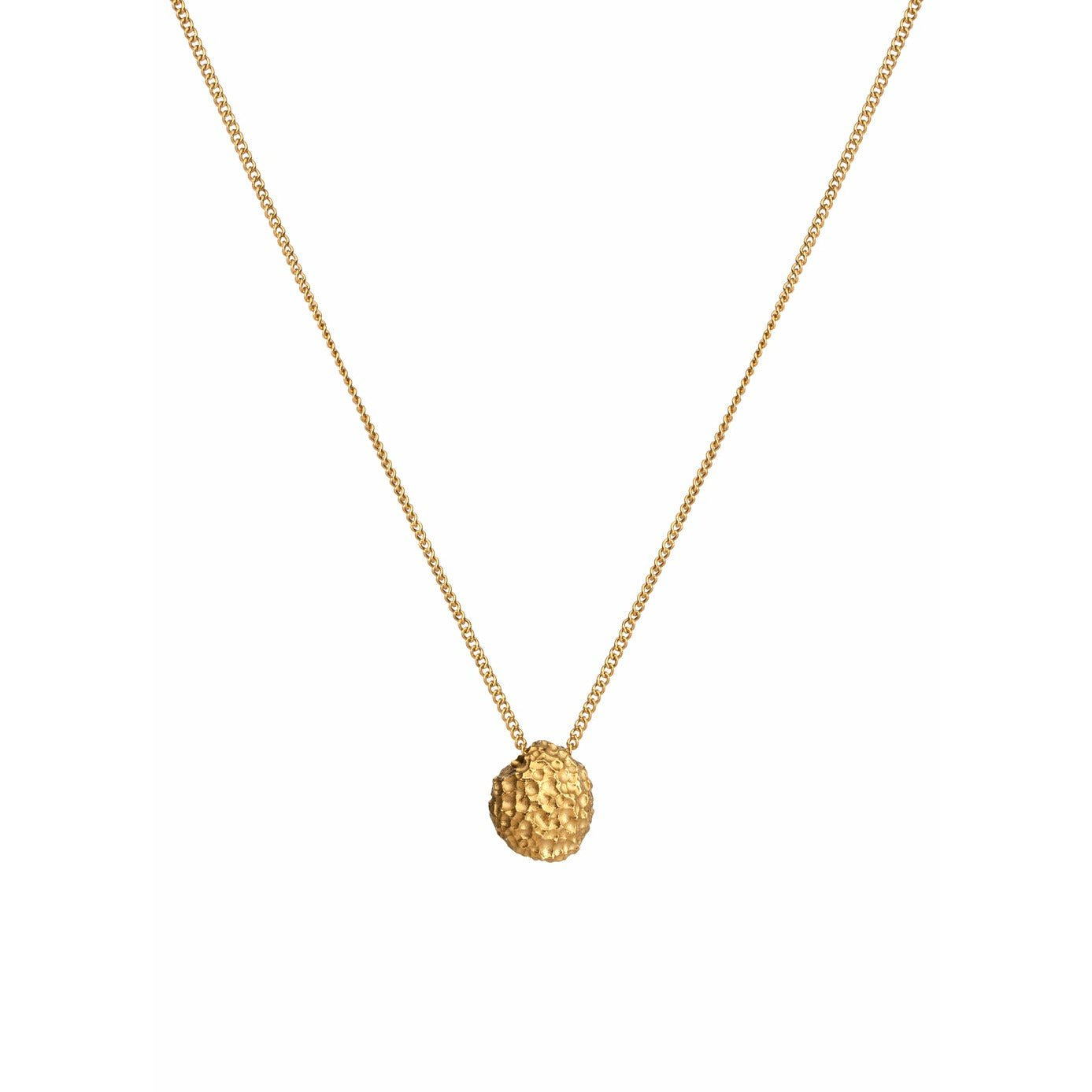 Skultuna undurchsichtige Objekte Halskette 316 l Stahl Gold plattiert Ø60 75 cm, Matt Gold