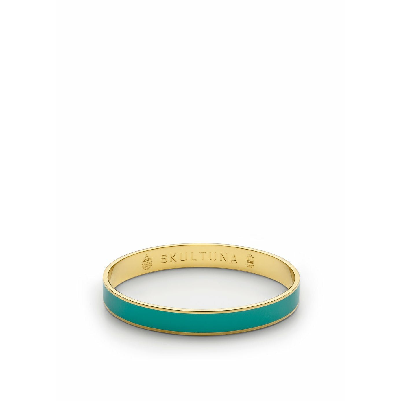 Bracelet plain skultuna avec verrouillage petit Ø14,5 cm, turquoise
