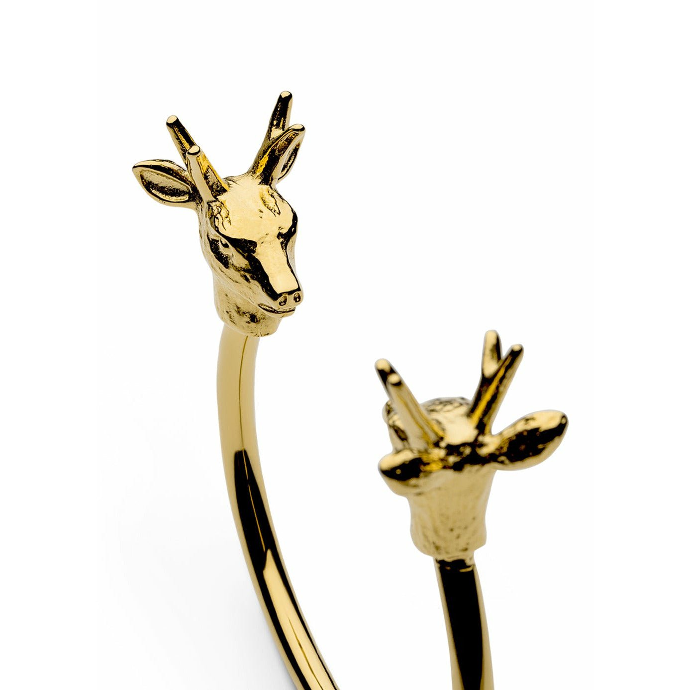 Skultuna le bracelet de cerf de la faune nordique grand plaqué or, Ø18,5 cm