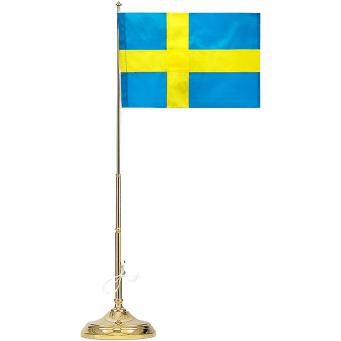 Skultuna bordsflagga h 40 cm Sverige
