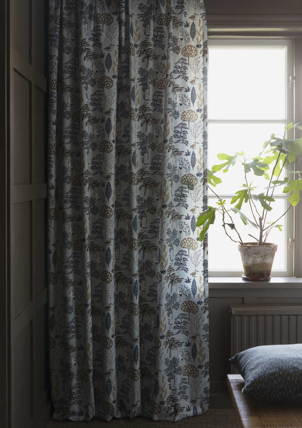 Spira Flora Fabric Ancho de 150 cm (precio por metro), azul