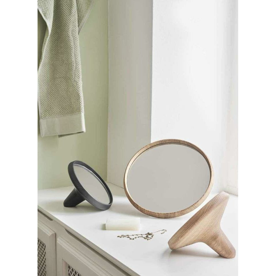 Spring Copenhague Satellite Mirror Table Mirror pequeño, negro