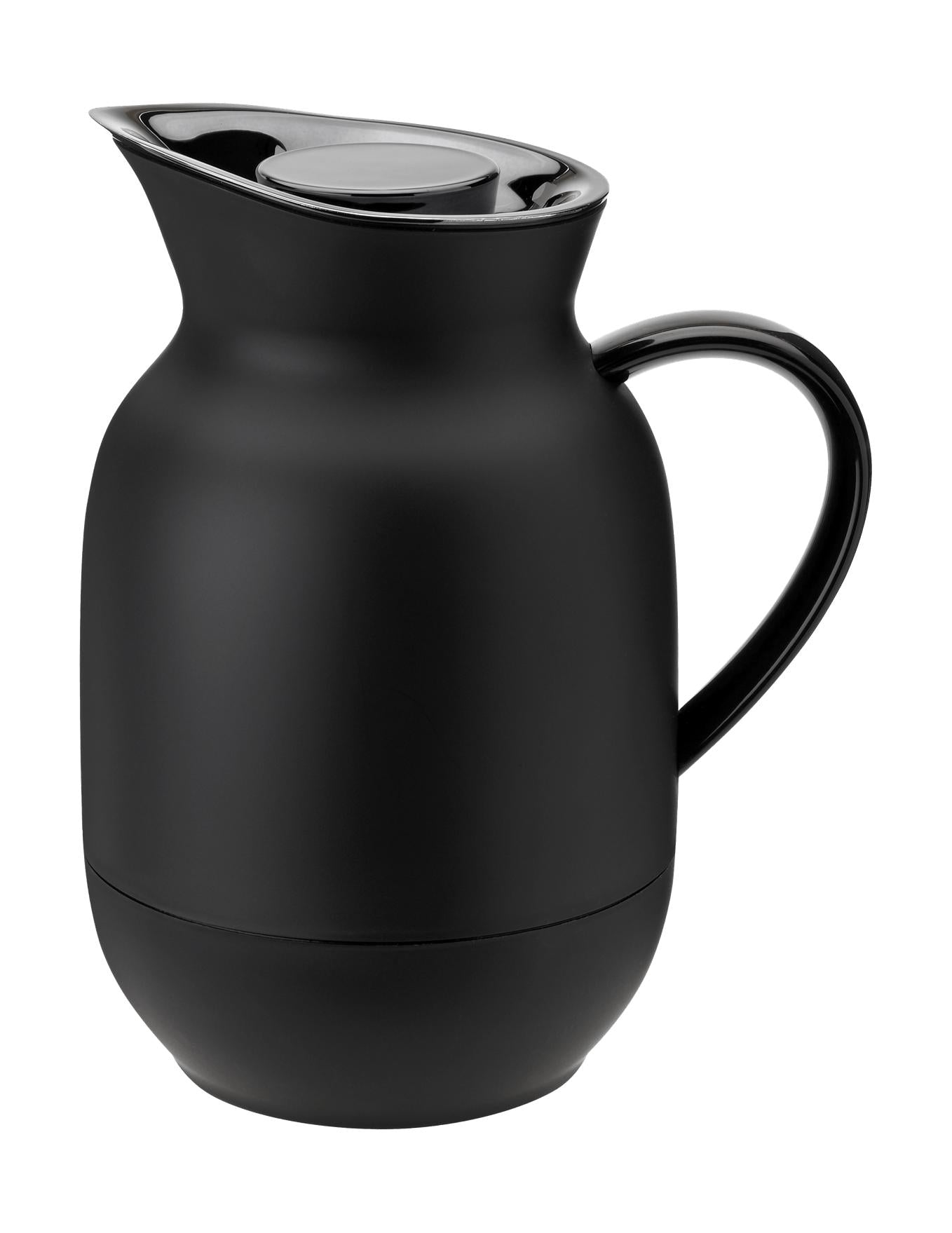 Stelton Amphora Vakuum -Jug -Kaffee 1 l, weiches Schwarz