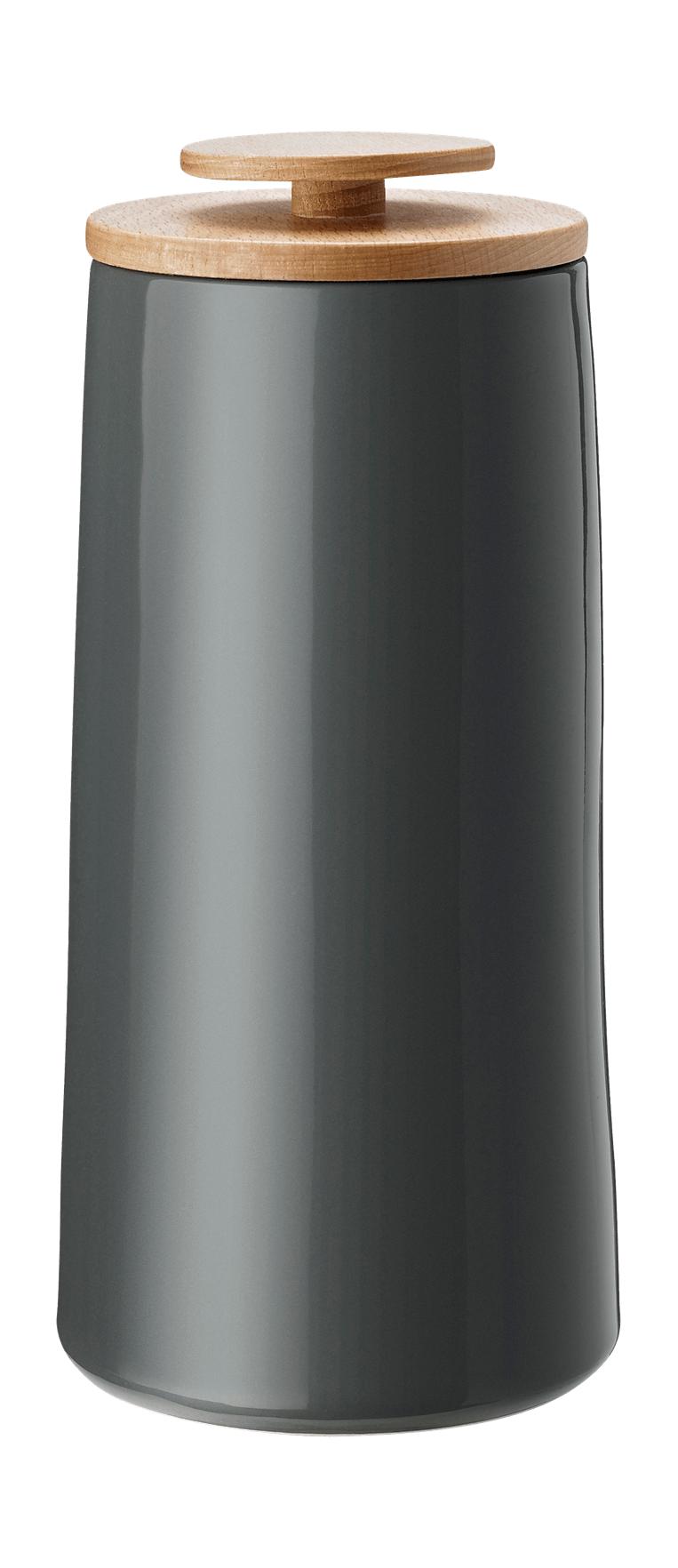 STELTON EMMA CAFÉ CAN / Boîte de rangement 1,2 L, gris foncé