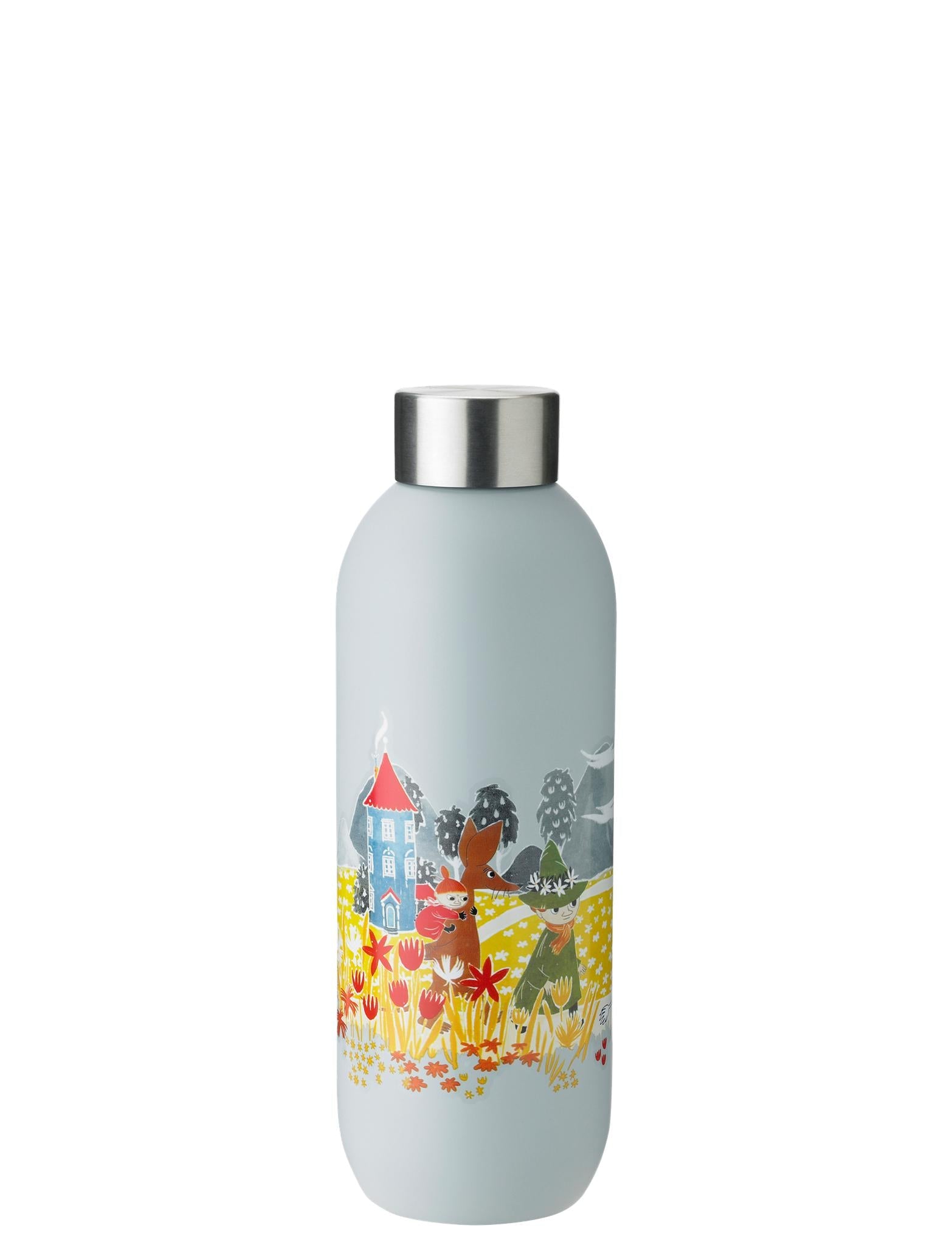 Stelton opbevar kølig vandflaske 0,75 L, Moomin Soft Sky