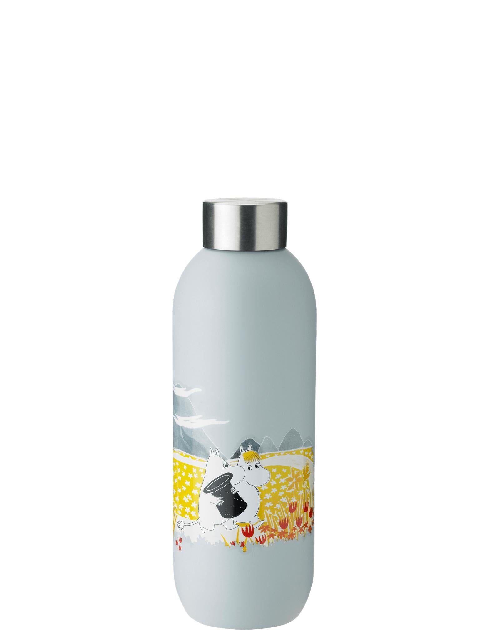 Stelton halten kühle Wasserflasche 0,75 l, Moomin Soft Sky