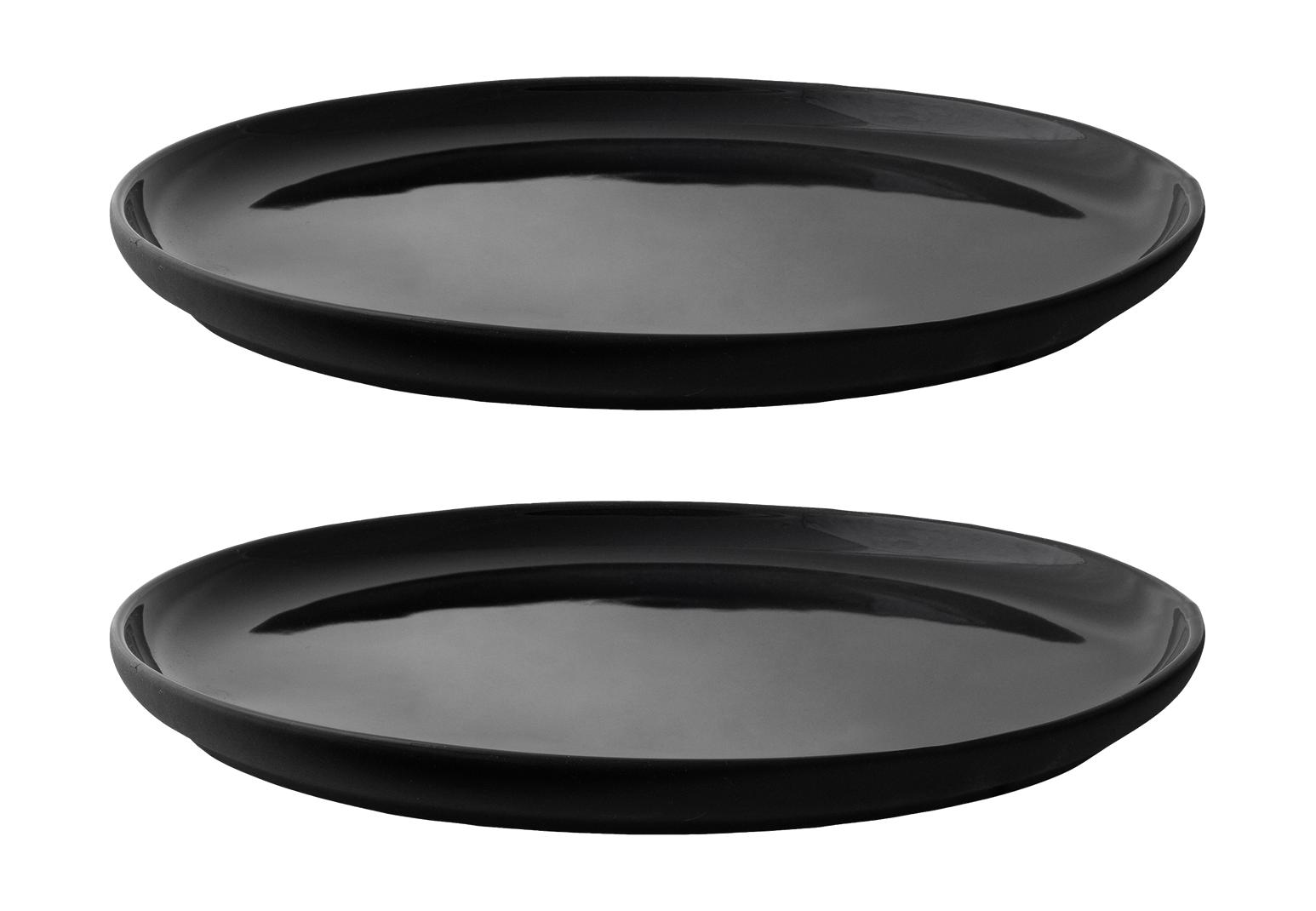 Stelton Theo Plate Ø 22 cm, schwarz