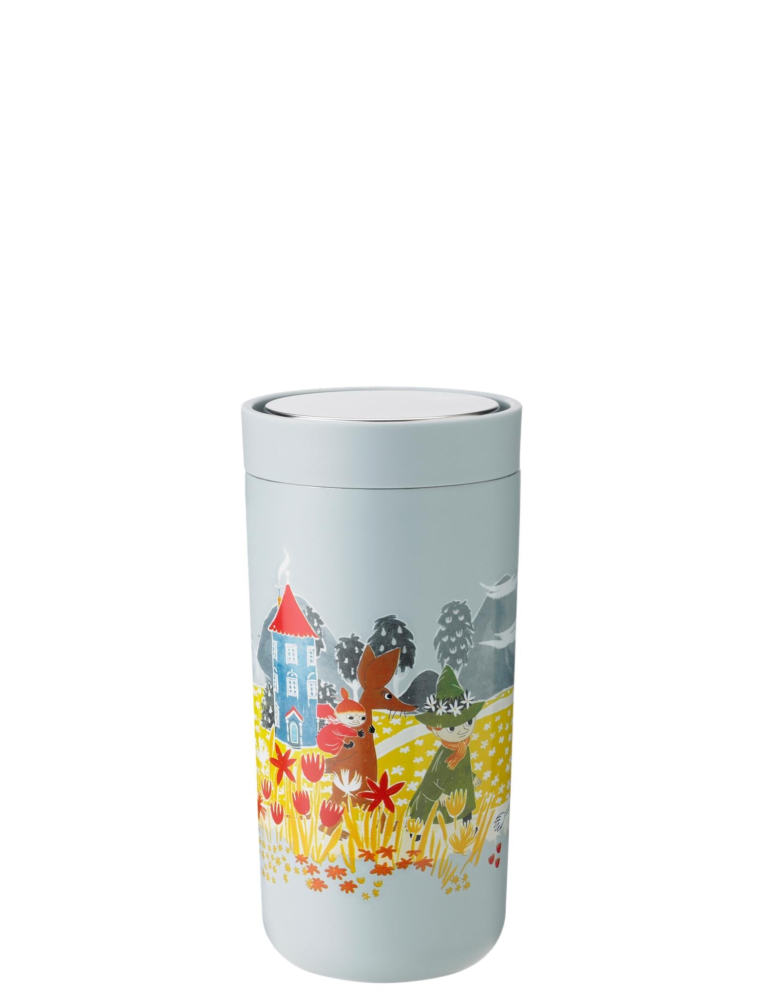 Stelton To Go Click Thermo Mug 0.4 L, Moomin Soft Sky