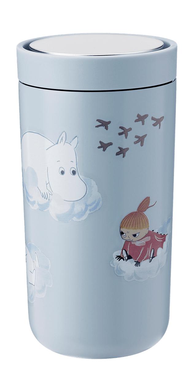 Stelton for at gå på klik Thermo krus 0,2 L, Moomin Soft Cloud