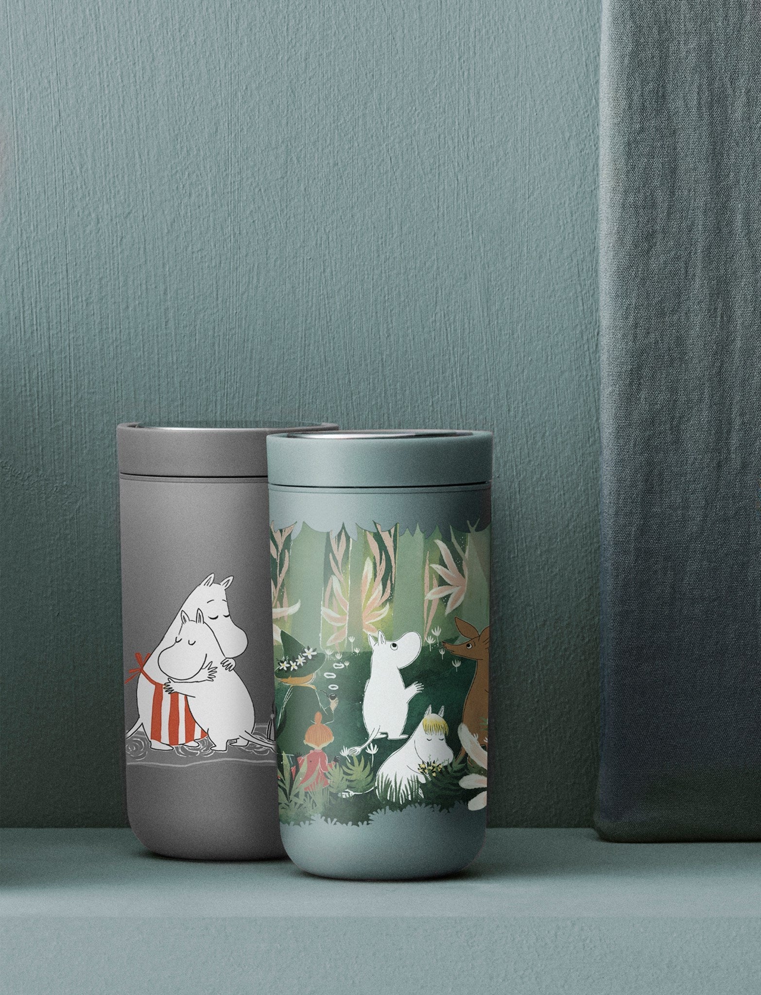 Stelton à aller cliquer sur thermo therm 0,2 L, Moomin Soft Dusty Green