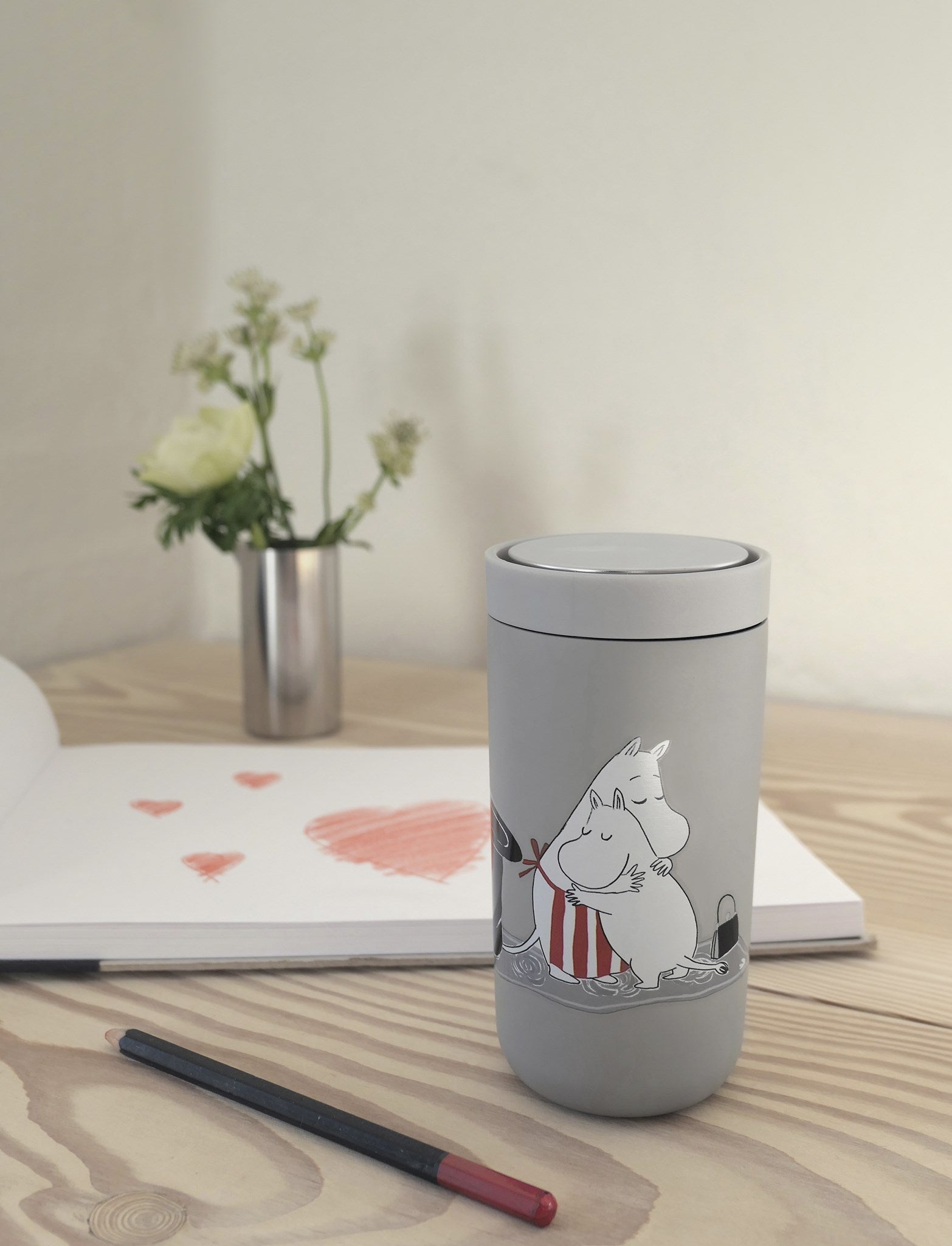 Stelton for at gå klik på termo krus 0,2 L, moomin blød