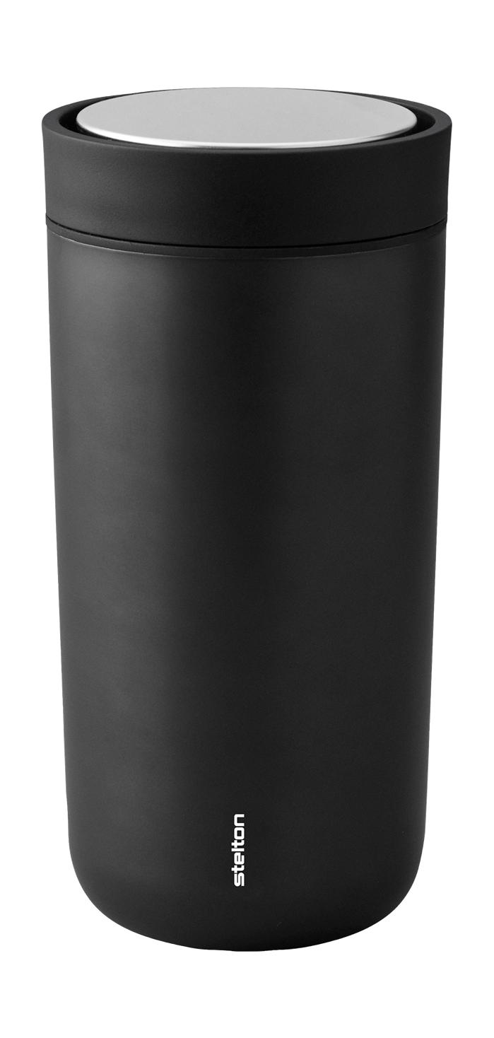 Stelton to Go Click Thermo Mug 0,4 L, noir métallique