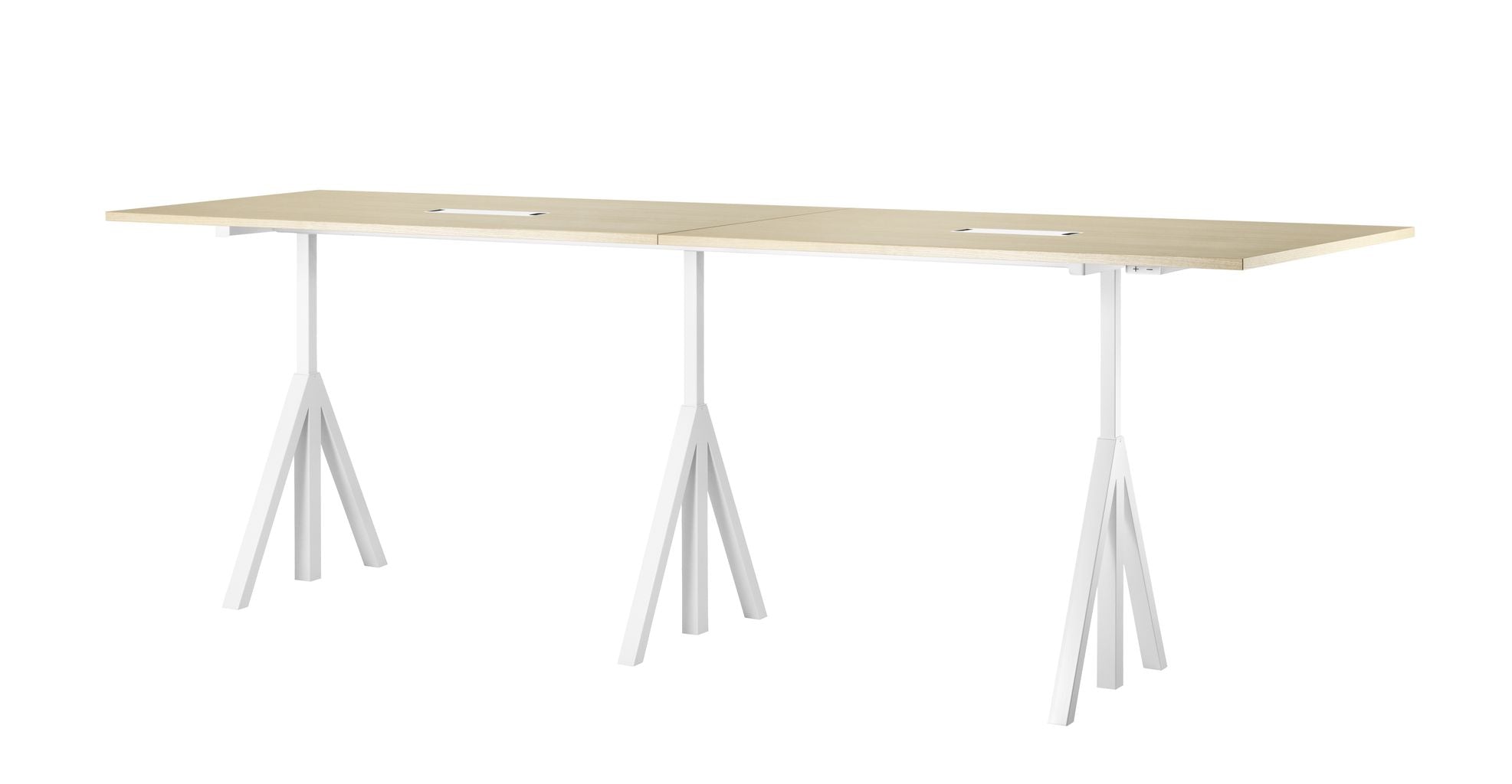Strängmöbler höjd justerbar konferensbord aska, 90x180 cm