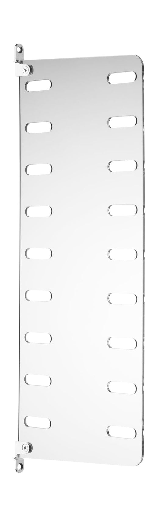 Saitenmöbel -Saitensystem Plex Seitenplatte Wand montiert 20x50 cm, 2 -Set von 2
