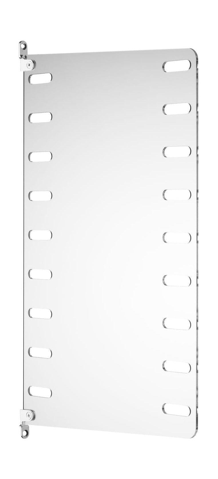Saitenmöbel -Saitensystem Plex Seitenplatte Wand montiert 30x50 cm, 2 -Set von 2