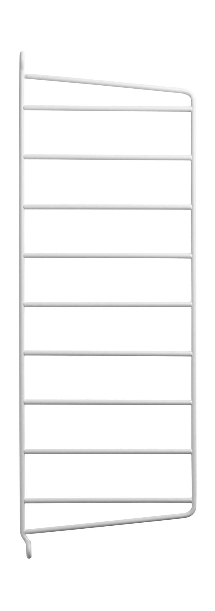 Saitenmöbel -Saitensystem Seitenplatte Wandmontage 20x50 cm Weiß, 2 -Set von 2