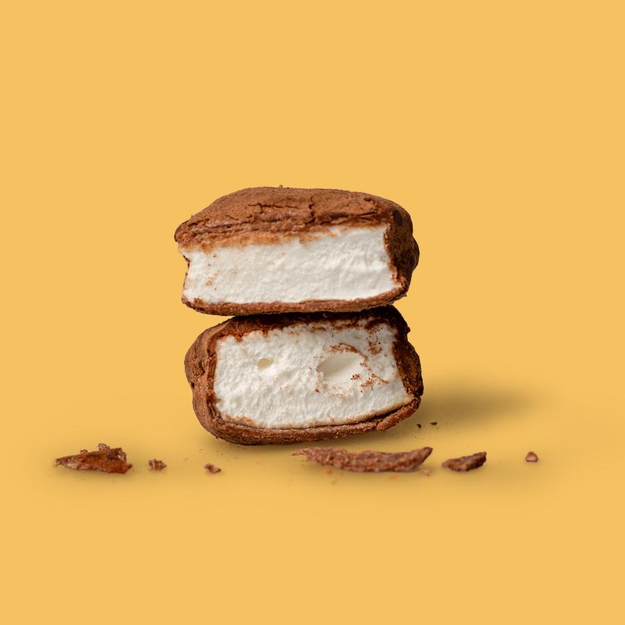 Die Mallows Marshmallows mit gesalzenem Karamell und Schokoladenfluss, 5G