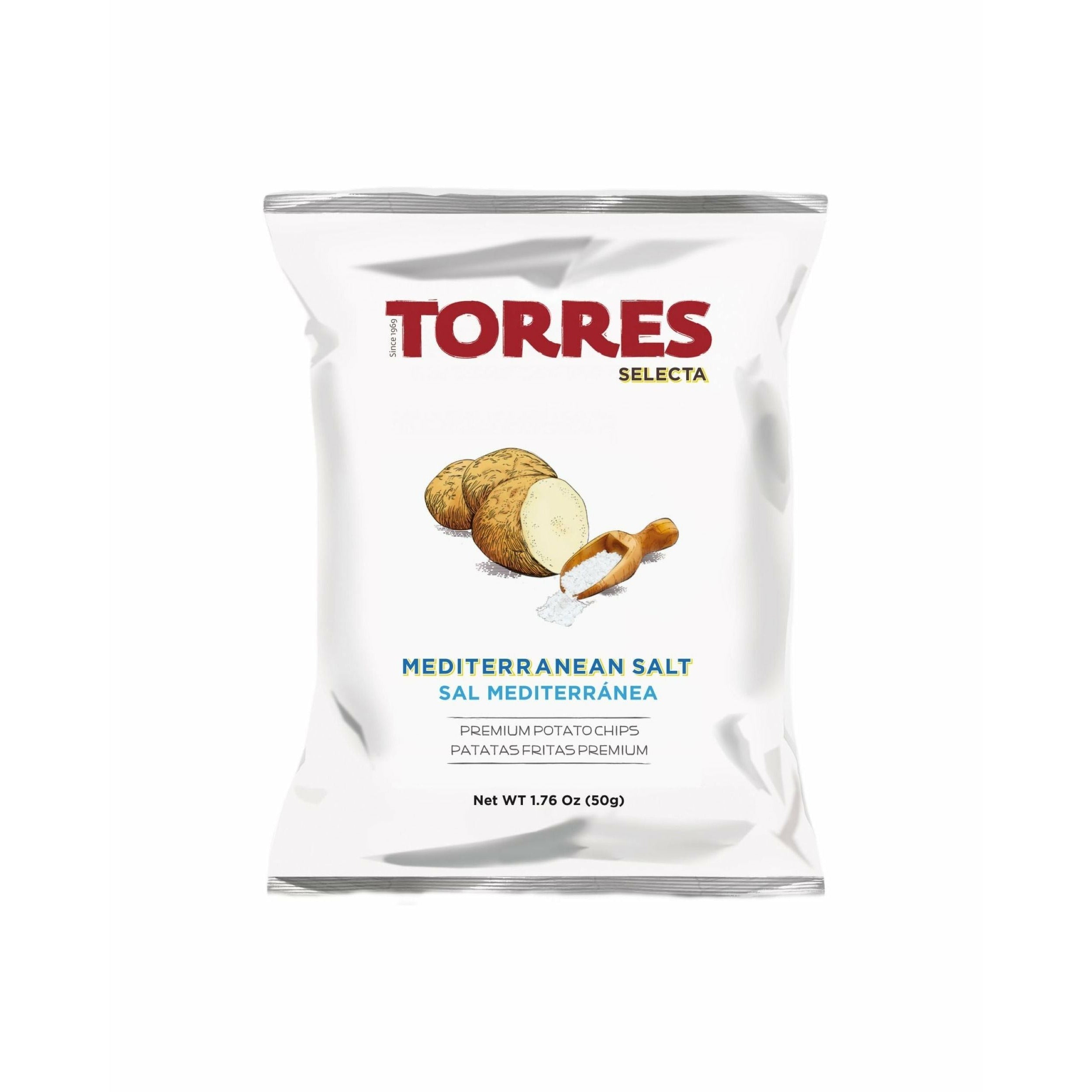 Chips de sal mediterráneo de Torres Selecta, 50 g