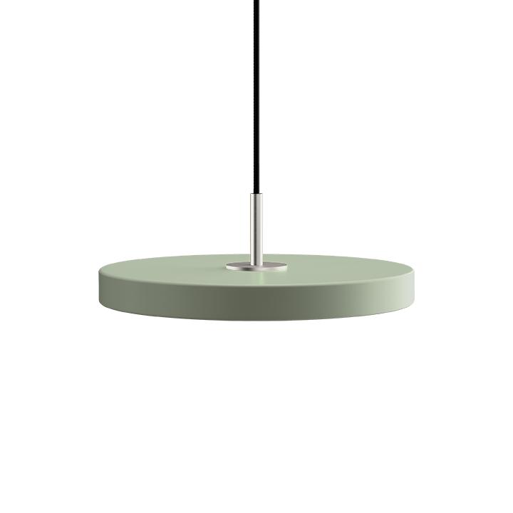 Umage Asteria Mini LED pendel, stål/nuance oliven