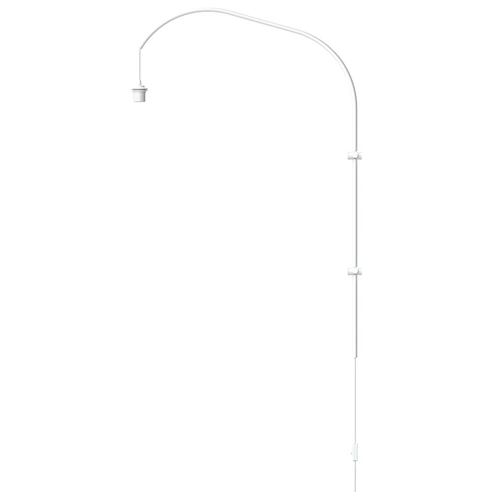 Pied de lampadaire simple Umage Vita Willow blanc, 123 cm
