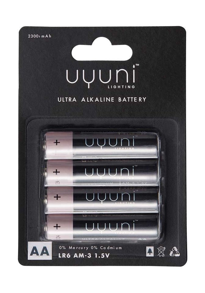 Uyuni -Beleuchtung aa alkalische Batterien 4 Pak