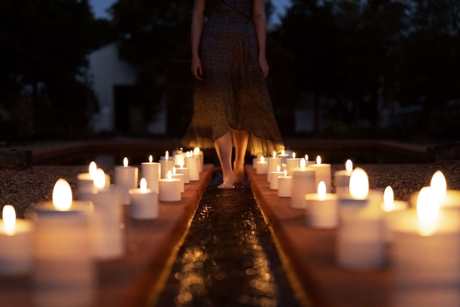 Uyuni Lighting LED Pilier Candle 3 D Flame Øx H 5,8x22 cm, ivoire