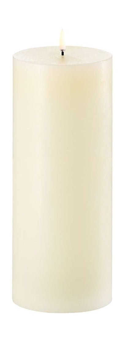 Uyuni Lighting LED Pilier Candle 3 D Flame Øx H 10,1x25 cm, ivoire