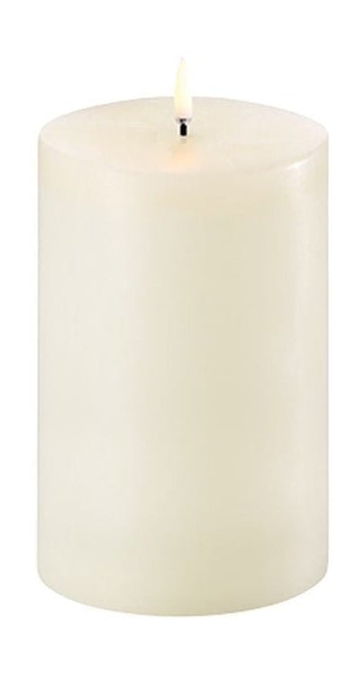 Uyuni -belysning LED -pelarljus 3 D Flame Øx H 10x15,2 cm, elfenben