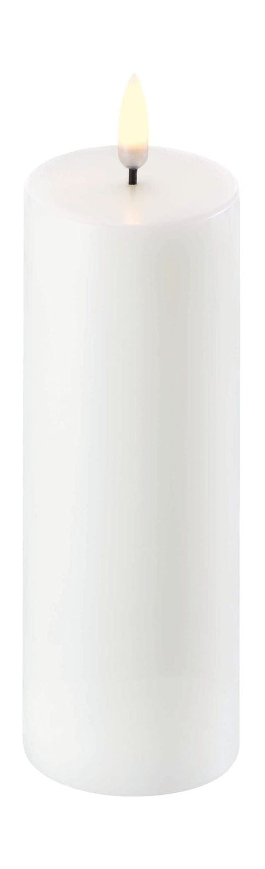 Pilar LED de iluminación de Uyuni Vela 3 D Flame Øx H 5,8x15,2 cm, Nordic White