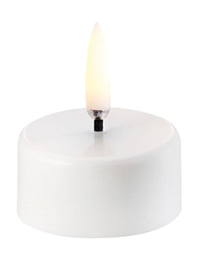 Uyuni Lighting LED Teelight 3 D Flame, nordisches Weiß
