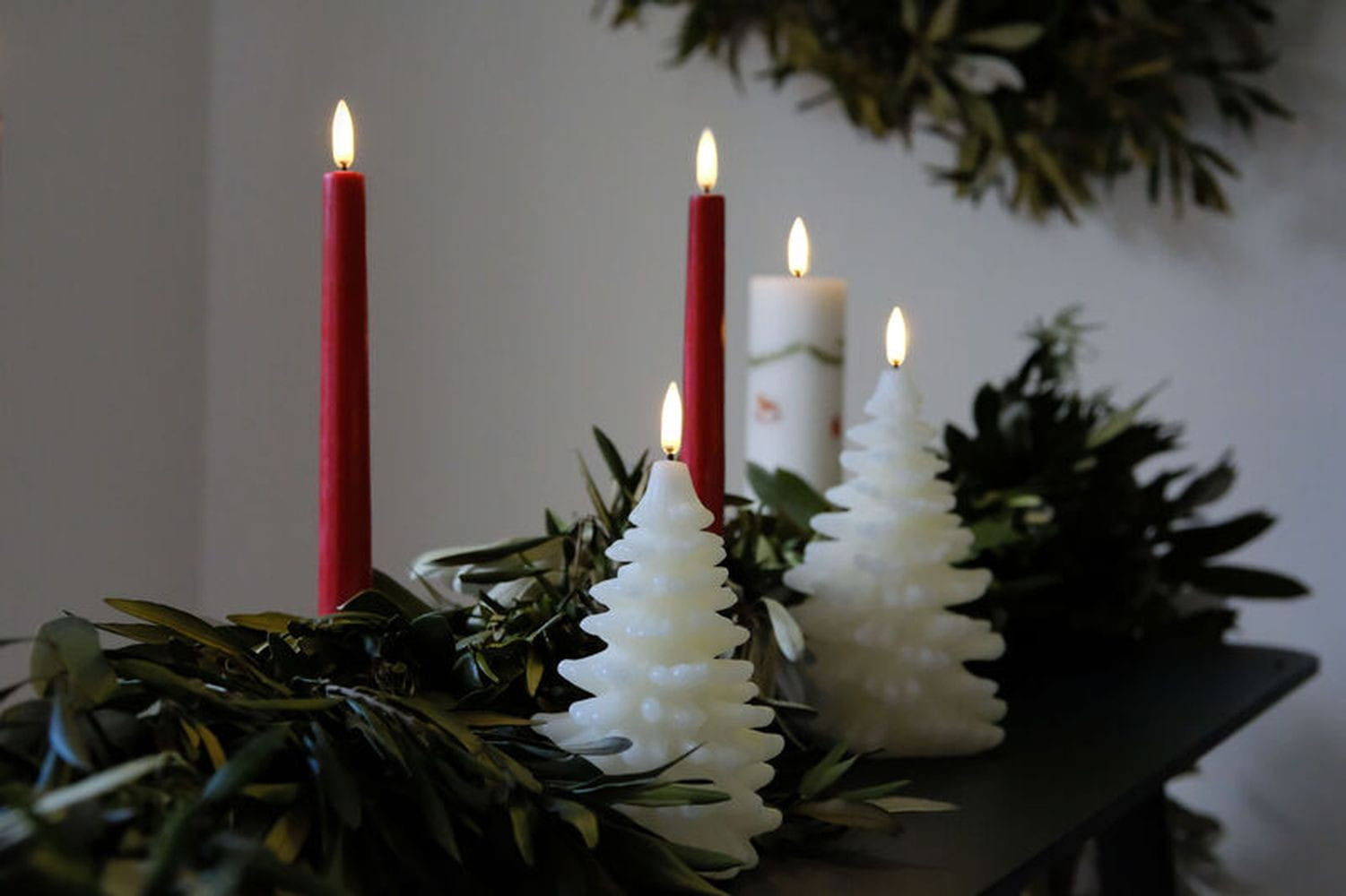 Éclairage Uyuni LED Tree de Noël H 15 cm, ivoire