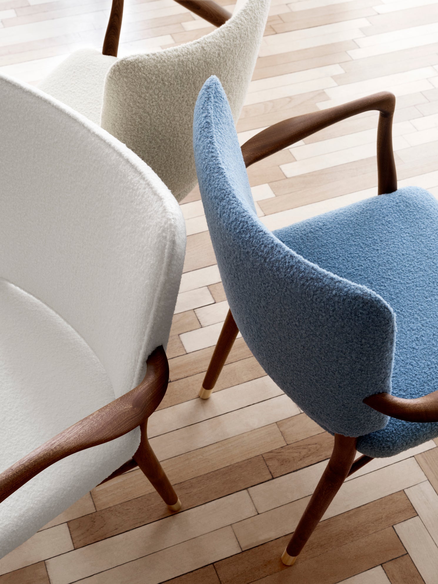 Carl Hansen Vla61 Monar Ch Sessel, Mahagoni -Öl/Baru 0740 Textil