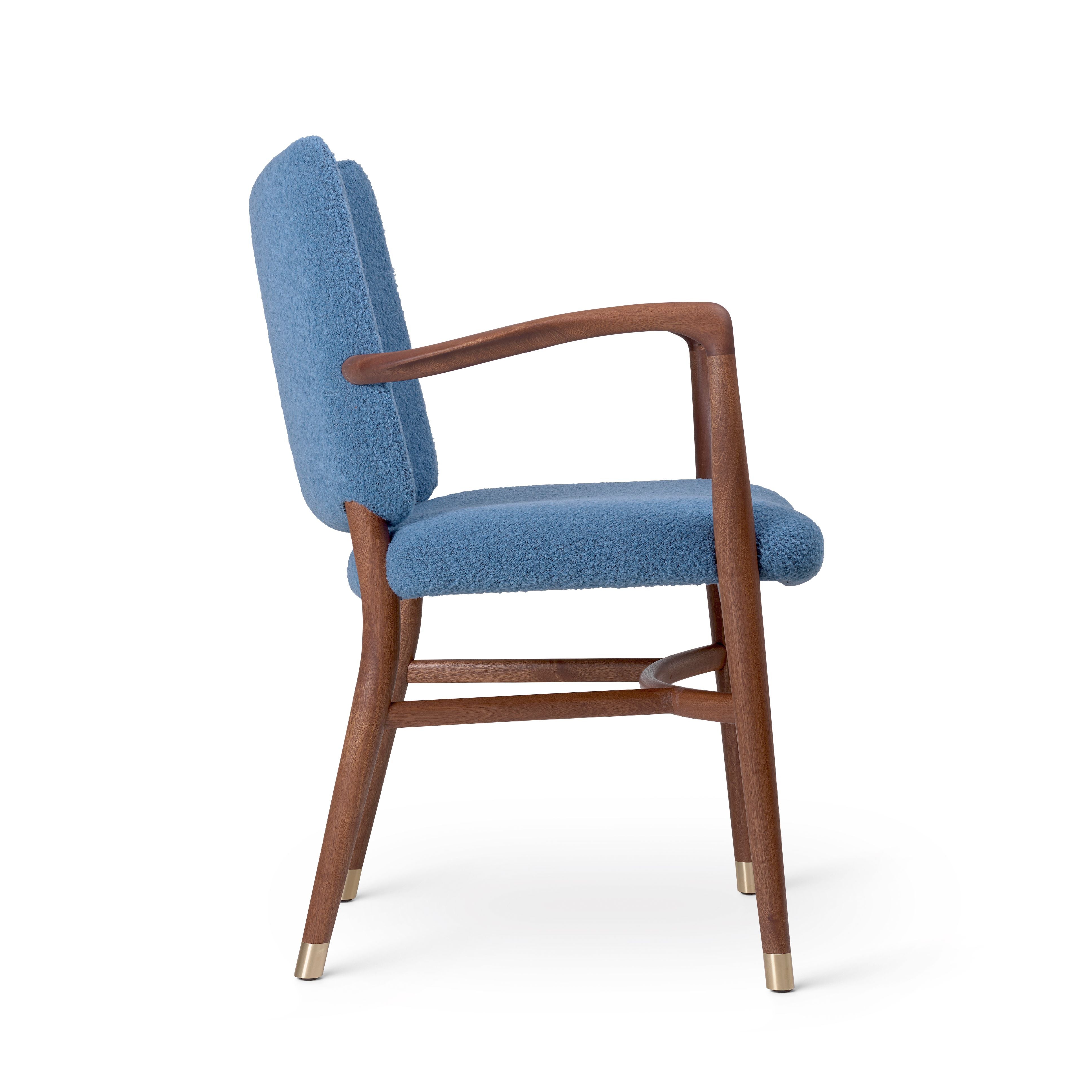Carl Hansen VLA61 Monar CH fauteuil, huile en acajou / Baru 0740 textile