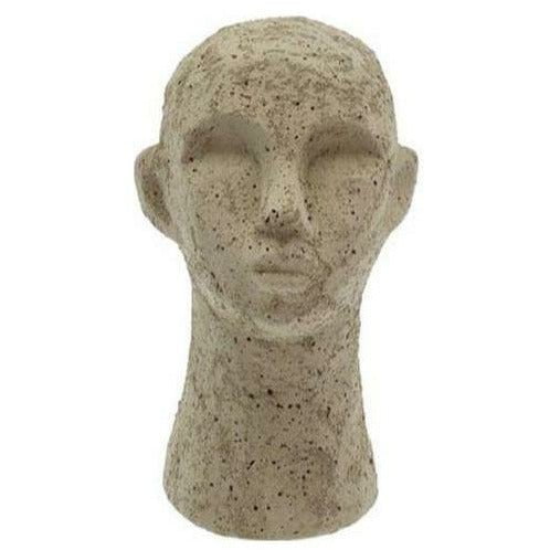 Collection Villa Head Figurine 8,5 x 8,5 x 15 cm, vert olive clair