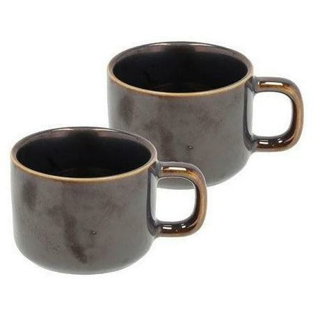 Villa Collection Fjord Espresso Cup Black Metallic, 2 st.