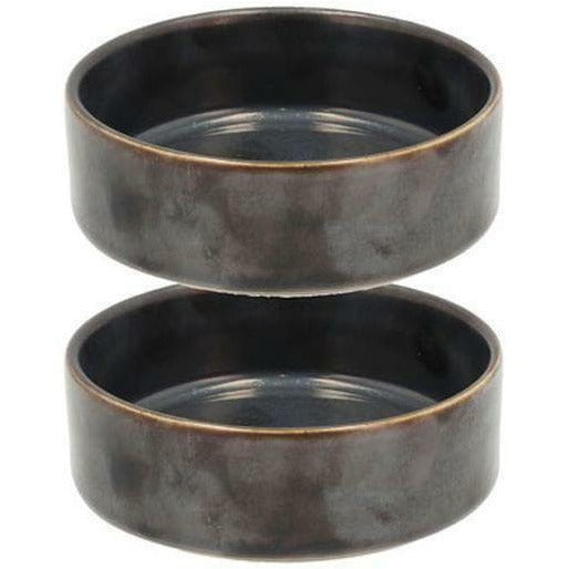 Villa Collection Bowl de 125 ml de 2, Black Metallic