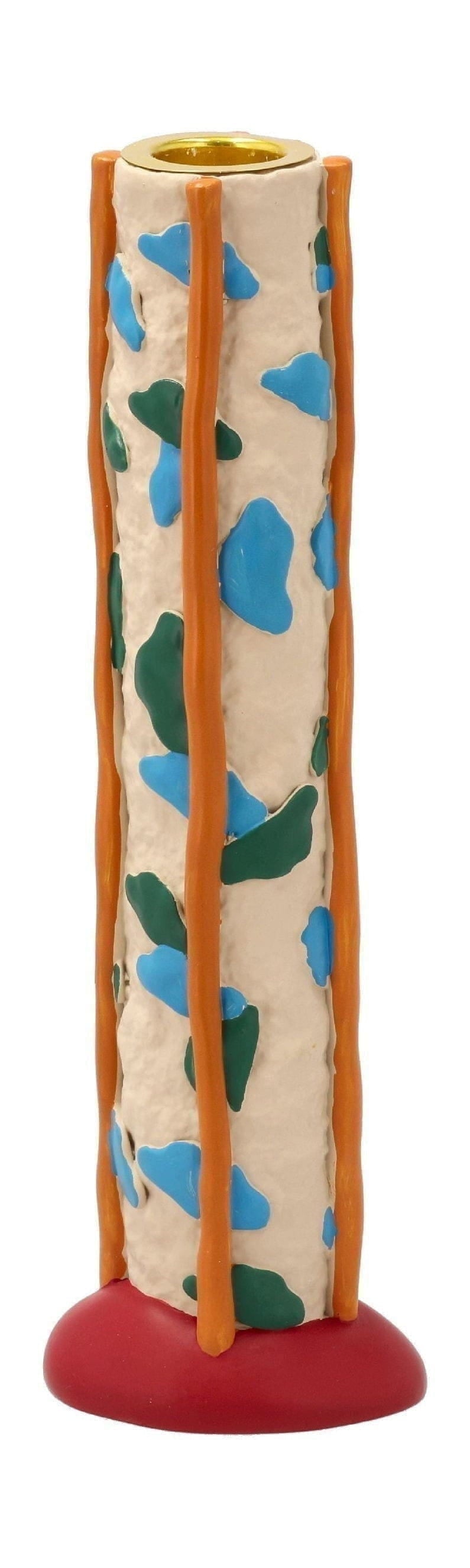Villa Collection Styles Kerzenhalter mit Punkten, grün/blau