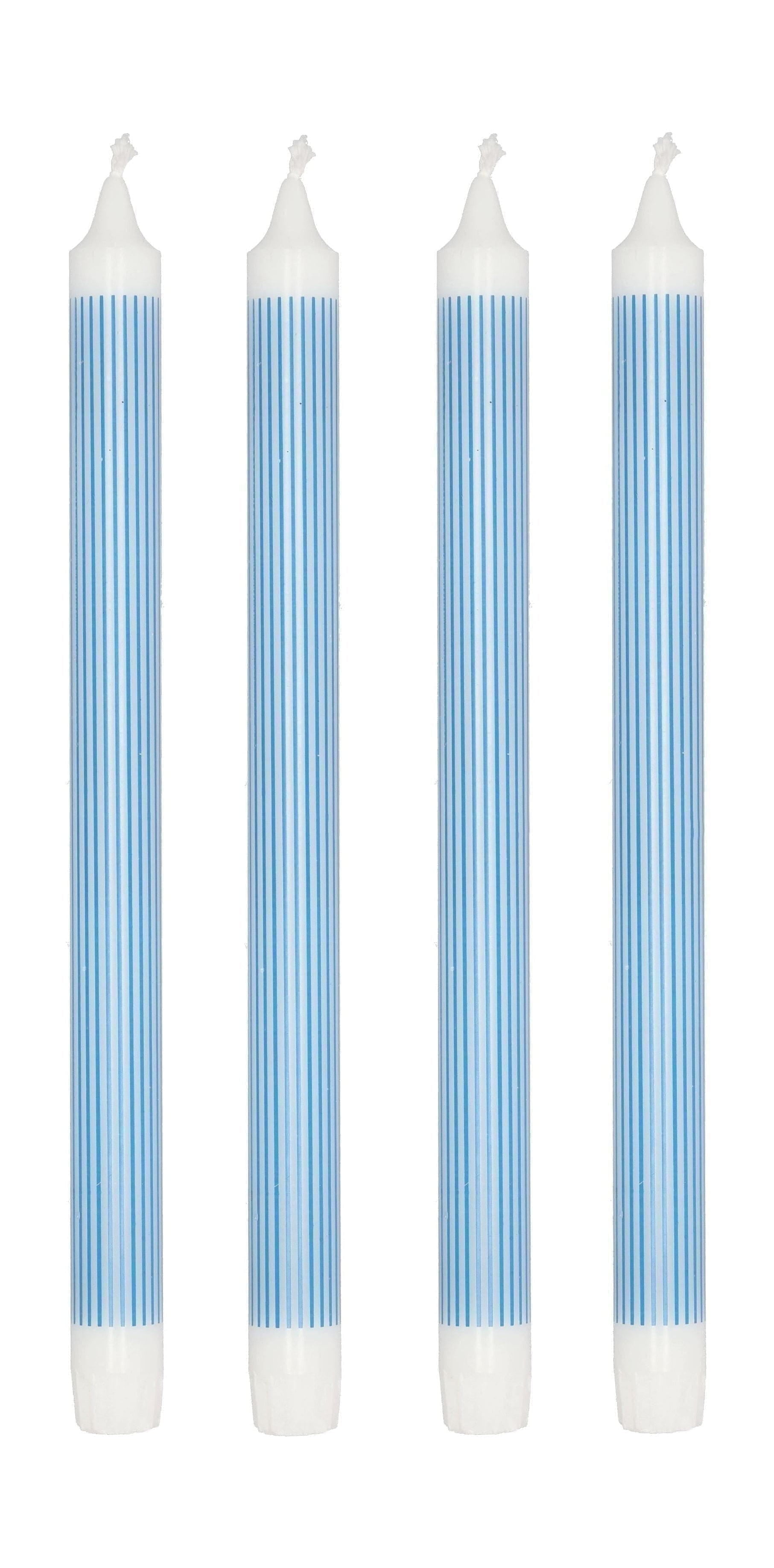 Villa Collection Styles Stick Candle Set Of 4 øx H 2,2x29, Blue