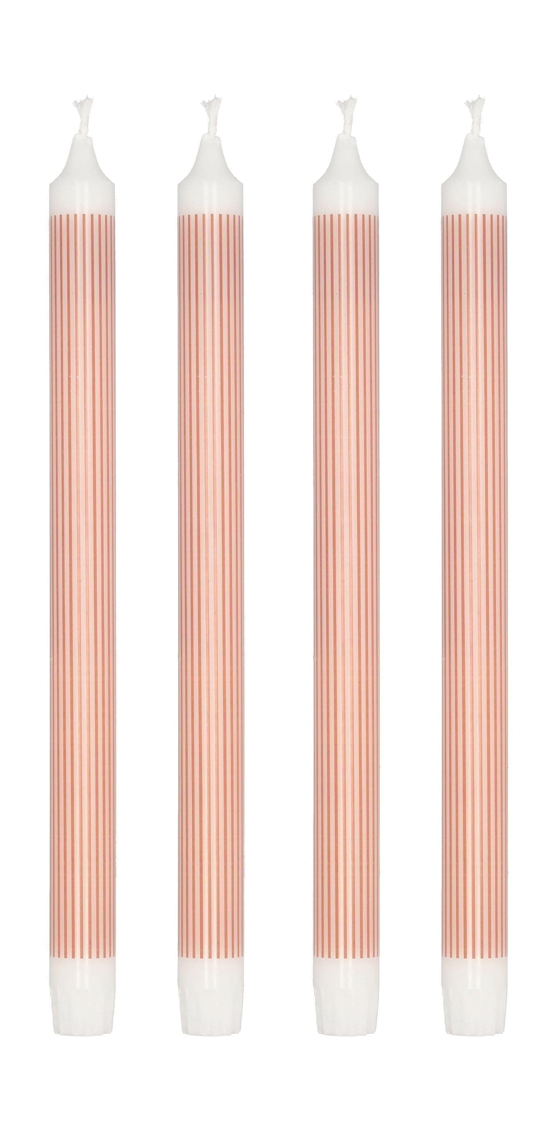 Styles de collection de villa Ensemble de bougies de bâton de 4 Øx h 2,2x29, rouge