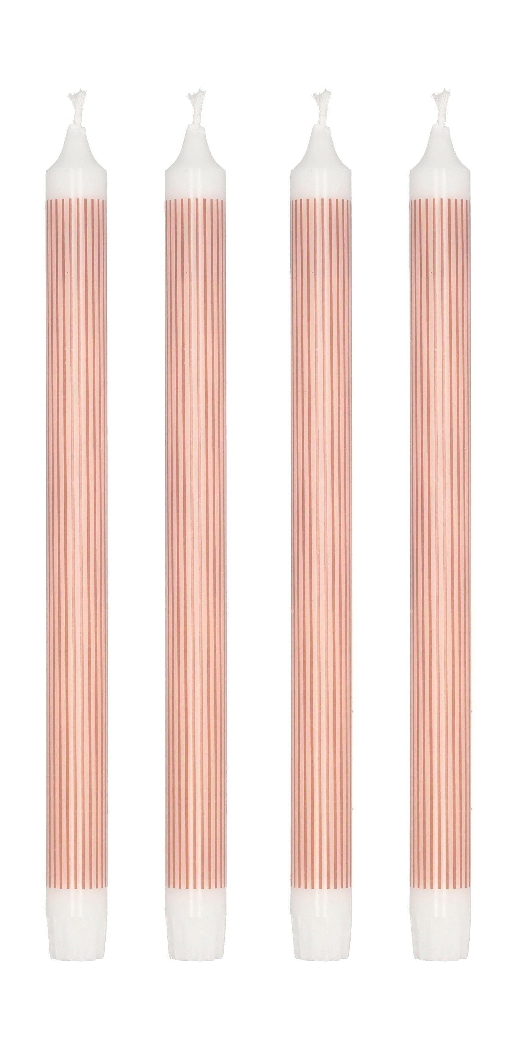 Villa samlingsstilar Stick Candle Set of 4 Øx H 2,2x29, Red