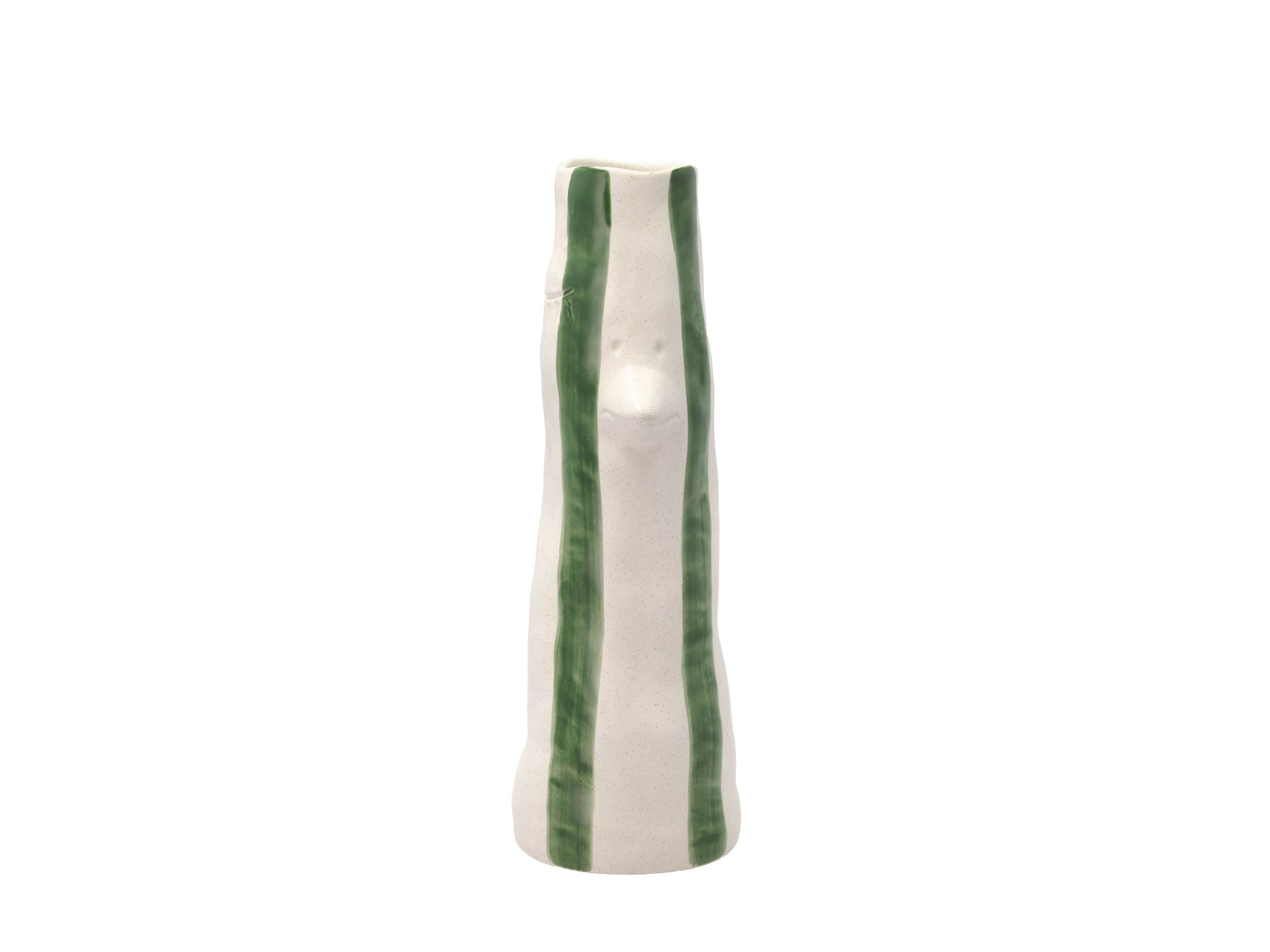 Villa Collection Styles Vase med næb og øjenvipper store, grønne