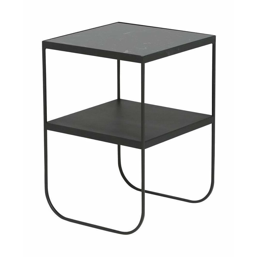 Villa Collection Table Marble 40x40 cm, noir