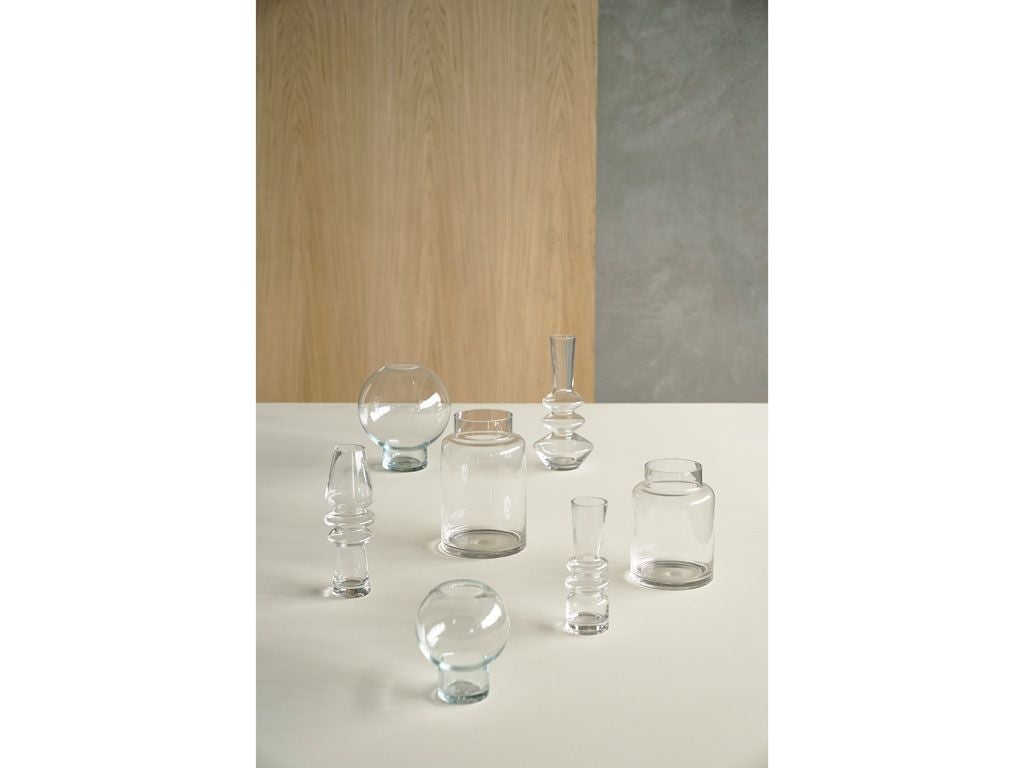 Villa Collection trio vase 20 cm, clair