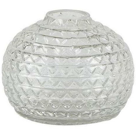 Villa Collection Vase With Pattern ø 11 Cm, Clear