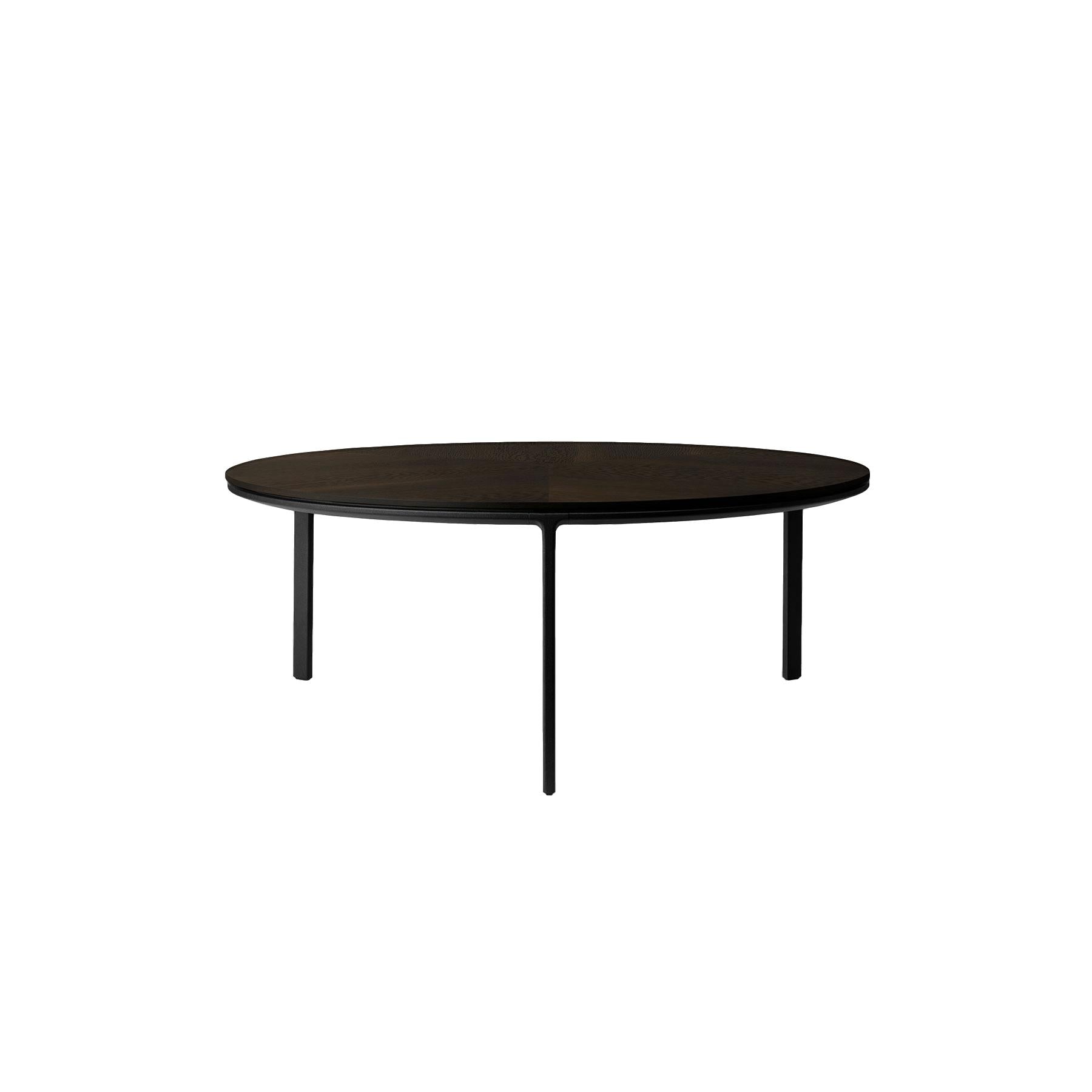 VIPP 425 Table basse placage en chêne noir, Ø 90cm