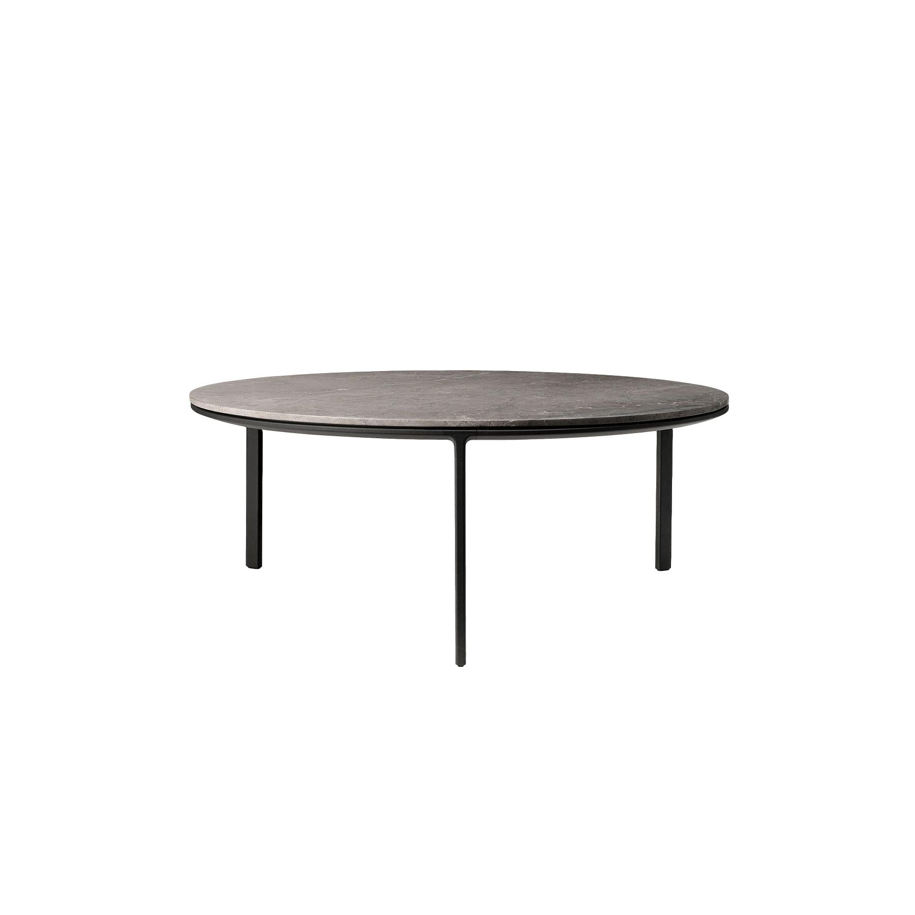 VIPP 425 salontafel licht grijs marmer, Ø 90 cm