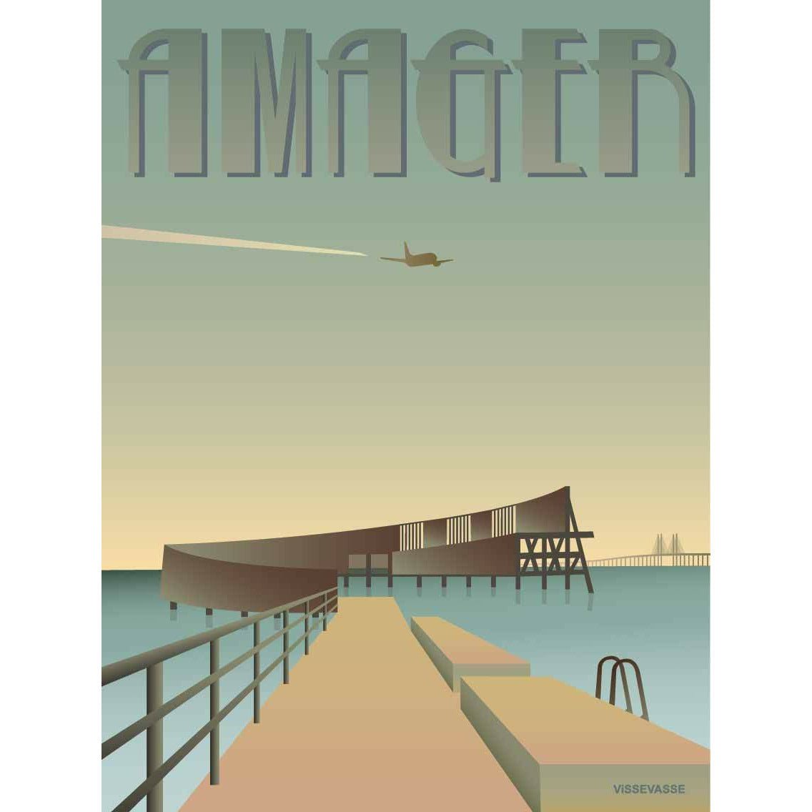 Vissevasse Amager The Snail Poster, 30 X40 Cm