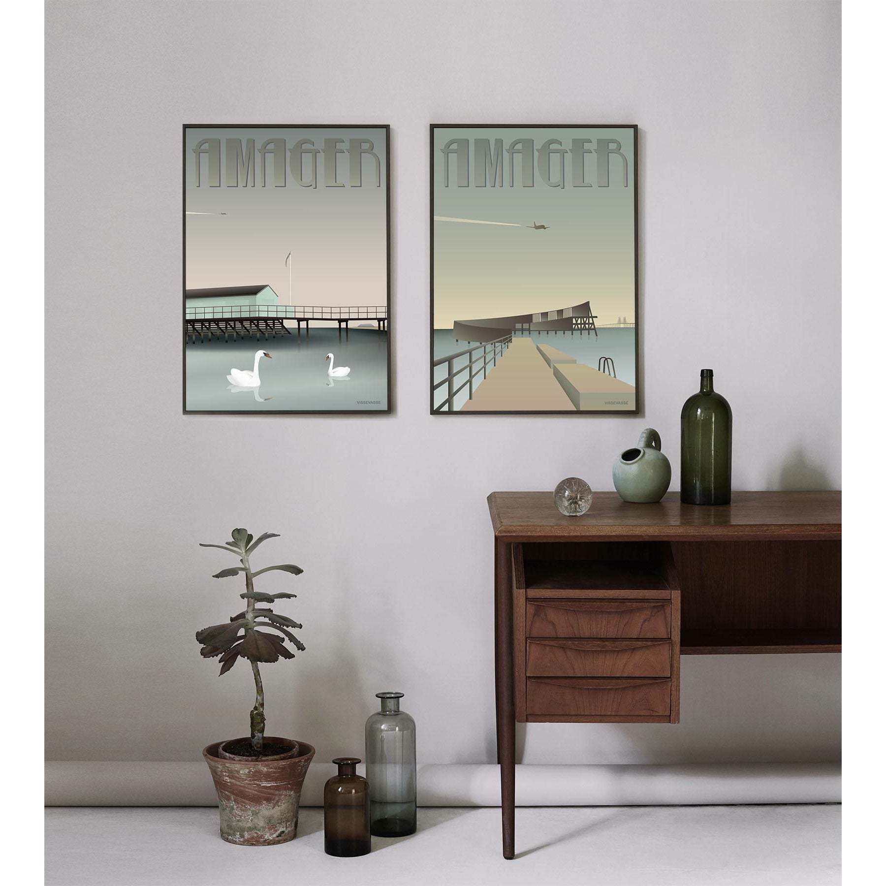 Vissevasse Amager The Snail Poster, 50 X70 Cm