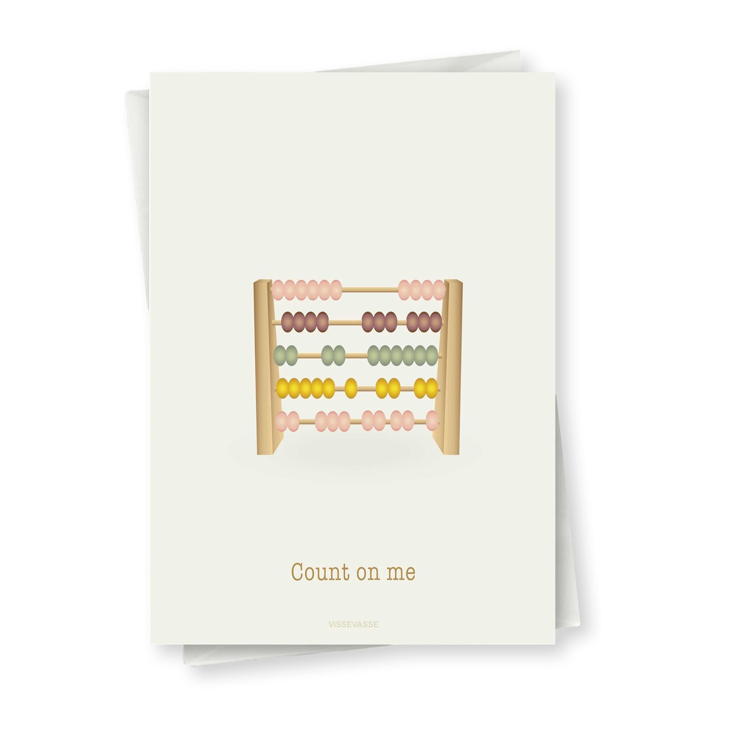 Vissevasse Count On Me Greeting Card, 10,5x15cm